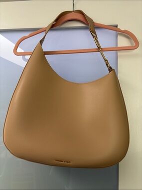 Charles & Keith Camel Tan Hobo Shoulder Bag